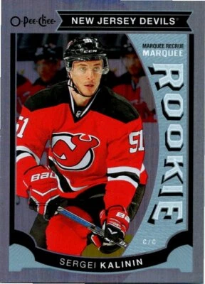 2015-16 O-Pee-Chee Update Rainbow Foil Hockey Card #U48 Sergei Kalinin  - Image 1 of 2