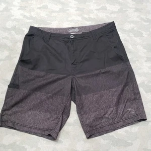 Dahui Hybrid Collection Shorts Mens 38 Black Pockets Swim - Picture 1 of 13