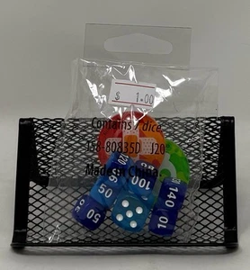 Pokemon TCG- Acrylic Token Marker-Damage Counters and dice- New and Sealed- Blue - Picture 1 of 2