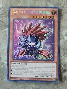 Yu-Gi-Oh! Gorz el Emisario de la Oscuridad BLMM-EN005 Secreto Raro - Imagen 1 de 2