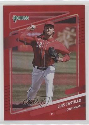 2021 Panini Donruss Holo Red Luis Castillo #124 - Image 1 of 2