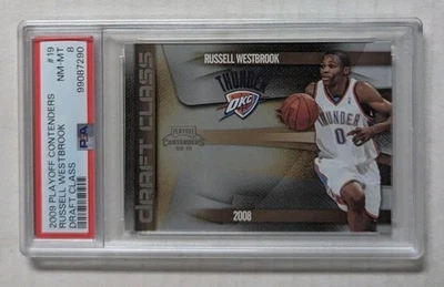 Russell Westbrook 2009-10 Panini Playoff Contenders Draft Class #19 clasificación PSA 8 Foto 1 de 2