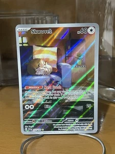 POKEMON ESCARLATA Y VIOLETA SKWOVET ILUSTRACIÓN RARA 222/198 TCG HOLO - Imagen 1 de 2