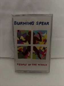 Burning Spear ‎– People Of The World Cassette Tape 1986 Roots Reggae SEALED NOS - Foto 1 di 3