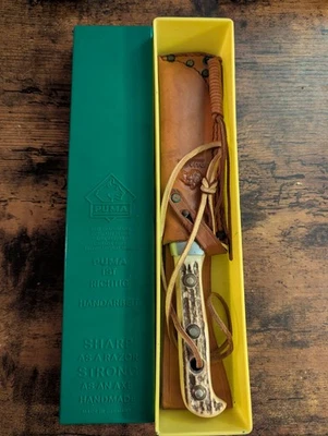 Puma White Hunter 6377 New In Box 1970 Vintage Knife - Image 1 of 4