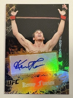 2010 Topps UFC Main Event Kenny Florian Auto Gold SSP /50 - Image 1 of 2