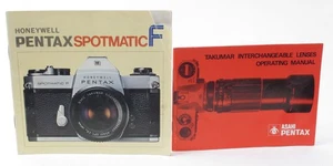 Pentax Spotmatic F Instruction Manual Owners Guide Original + Lenses Booklet - Picture 1 of 3