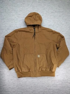 Carhartt J130 Men's XL Loose Fit Hooded Work Wear Quilt Lined - Picture 1 of 12
