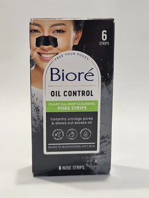 Bioré Charcoal Deep Cleansing Pore Nose Strips - 6ct - Image 1 of 3