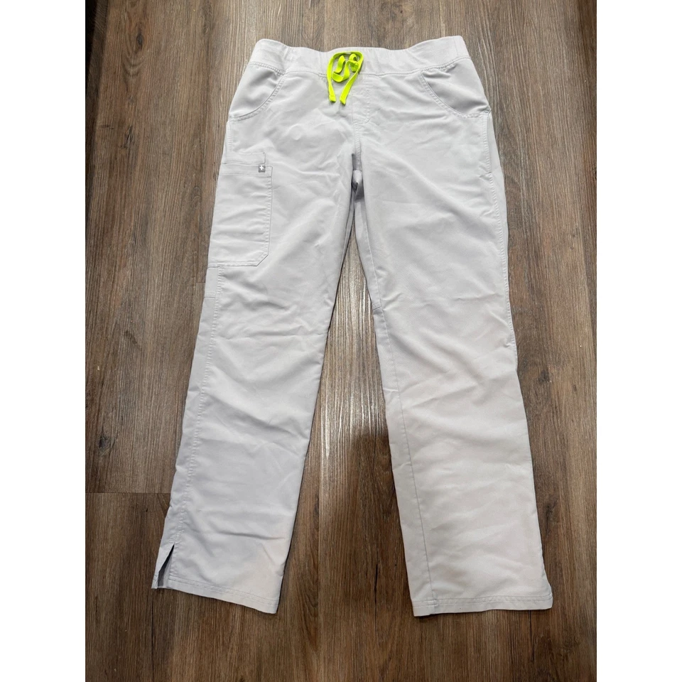 Pantalones Médicos FIGS Technical Collection Beige Claro Carga Cordón Mujer Medianos Foto 1 de 4