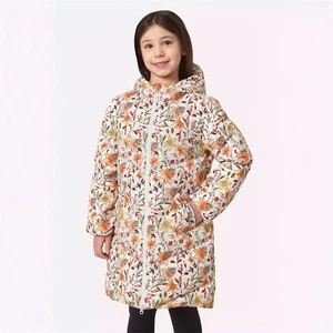NWT Mondetta Youth Girls Floral 700 Fill Down Parka Medium 10/12 - Picture 1 of 8