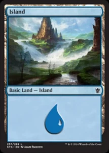 Island (257) -Foil Light Play MTG Khans of Tarkir - Picture 1 of 1