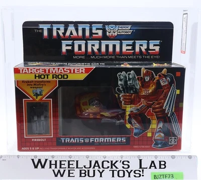 Hot Rod Targetmaster AFA GRADED 75 75/90/90 G1 Transformers Tape Sealed NEW - Image 1 of 4