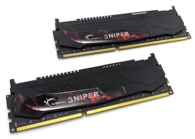 G.Skill Sniper 8GB Kit (2x4GB) PC3-17000 DDR3-2133 RAM DIMM F3-17000CL11D-8GBSR - Image 1 of 4