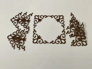 8 Pcs 3D Acrylic Mirror Sticker Waist Line Wall Corner Self-adhesive Decals - Picture 1 of 4