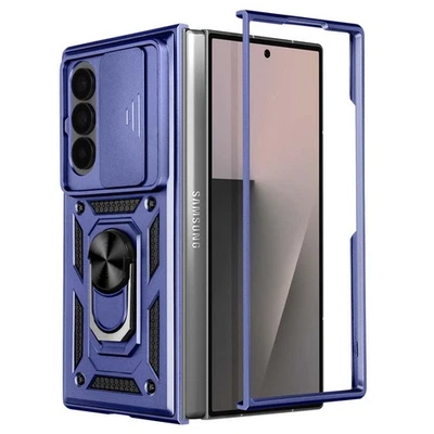 Avizar Coque pour Samsung Galaxy Z Fold 7 avec Support Bague et Cache Caméra