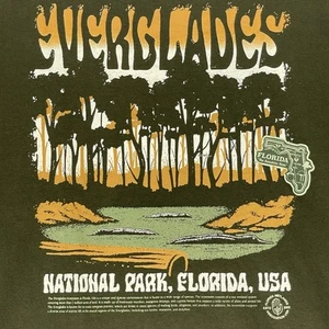 Everglades National Park Hemd Herren XL Loose Fit Grün Y2K Retro Vintage Grafik T - Bild 1 von 9