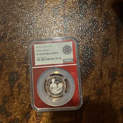 2025 S ALTHEA GIBSON CLAD PROOF AWQ NGC 70 FIRST DAY OF ISSUE!  ⭐READY 2 SHIP⭐ - Image 1 of 2