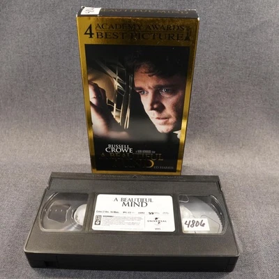 A Beautiful Mind VHS Awards Edition Russell Crowe Ron Howard Universal Drama - Image 1 of 4