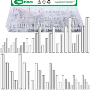 280 Teile 28 Größen 304 Edelstahl Dübelstifte Sortiment Set, M1,5 m2 m2,5 m... - Bild 1 von 7