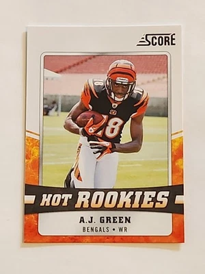 2011 Score - Hot Rookies A.J. Green #1 (RC) Cincinnati Bengals  - Image 1 of 3