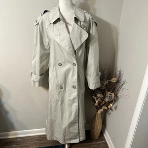 Misty Harbor Original Women Trench Coat Beige Double Breasted Made In Russia 14 - Picture 1 of 11