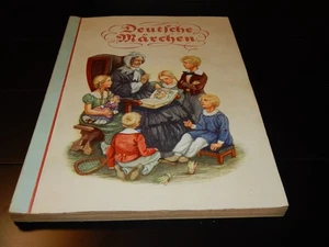 Fairy Tales German Cigarette Card Album Book 1930's w/100 Color Cards Grimm ExCd - Picture 1 of 22