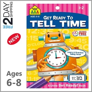 1st 2nd Grade Workbooks for Learning Time Telling Digital Analog Clock for Kids - Picture 1 of 6