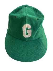 Antique Youth Wool Baseball Hat Fankap 6 3/4 7/8 Green G - Picture 1 of 11