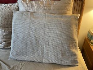 Pair CALVIN KLEIN Standard Pillow Shams heavyweight beige tweed originally $110