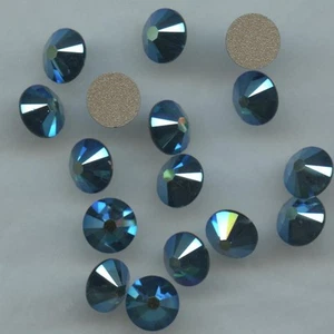 2058 SS30 EX *** 20 STRASS SWAROVSKI FOND PLAT 6,4mm  EMERALD AB F - Foto 1 di 4