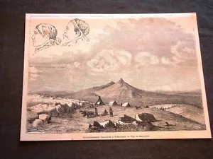 Accampamento Samojedo a Kabarowa nel 1880 Tipi di Samojede Russia - Imagen 1 de 1