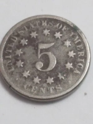 1870 Shield Nickel Us Mint Coin Philadelphia A/264 - Image 1 of 3