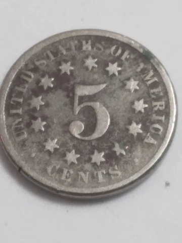 1870 Shield Nickel Us Mint Coin Philadelphia A/264 Cover