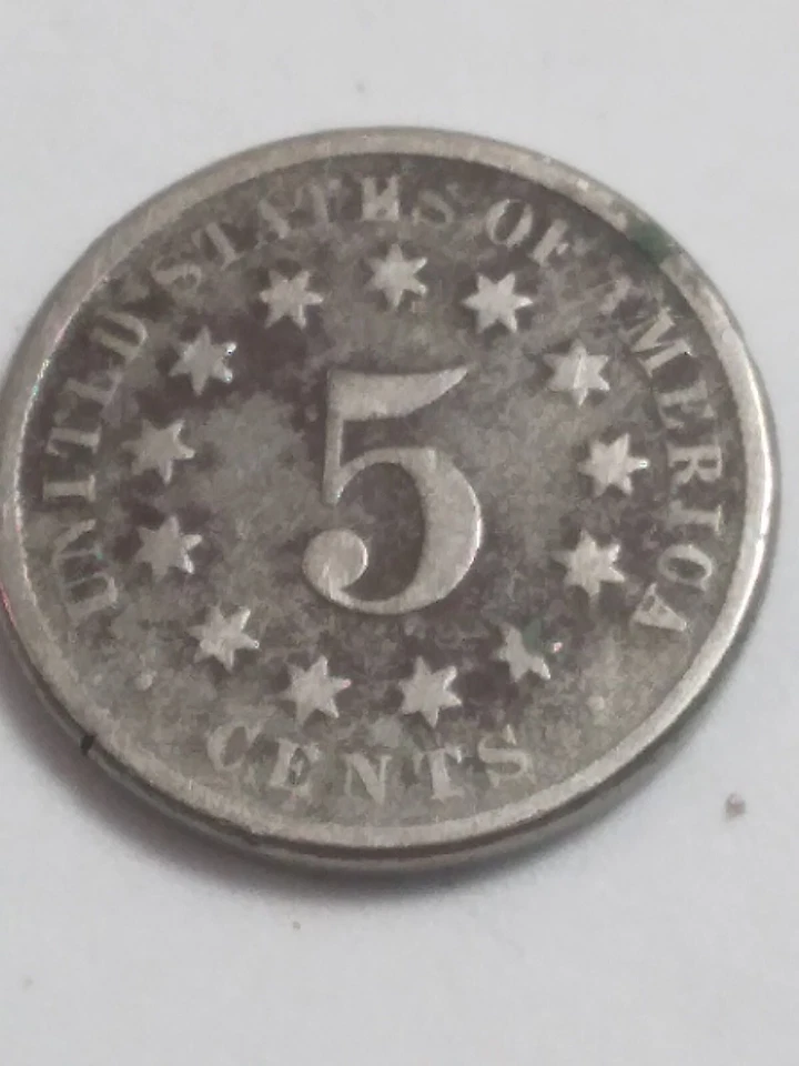 1870 Shield Nickel Us Mint Coin Philadelphia A/264 - Image 1 of 3