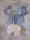 CPK doll clothes/16-18 inch/blue star print dress/hair bows