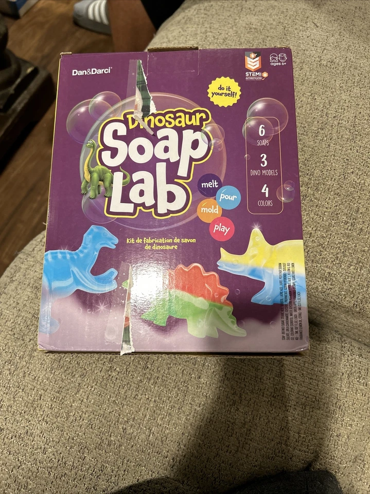 Dino Soap Making Kit for Kids Dinosaur Science DIY Activity Craft Kits Gr8 Gift