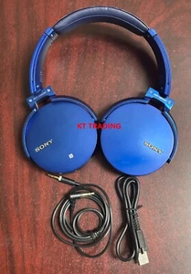 SONY MDR-XB950BT Extra Bass Wireless Headphones Over-Ear Headphones BLUE Ltd - Picture 1 of 6
