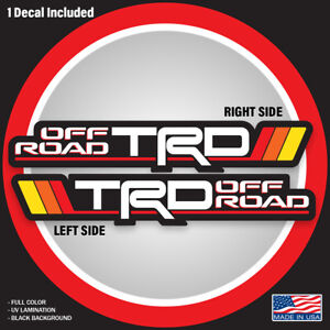 TRD Off Road Bedside Decal for Toyota Lovers (2 decals)