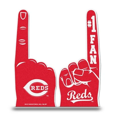 Cincinnati Reds Foam Fingers. Hand fits inside.  Printed Both Sides  #489/A137 - Image 1 of 2