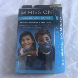 New Mission Cooling Neck Gaiter Face and Neck Covering  Youth MATRIX CAMO - Picture 1 of 1
