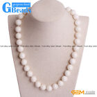 White Coral Beaded Birthstone Princess Necklace Fashion Jewelry 18.5-19.5 inches
