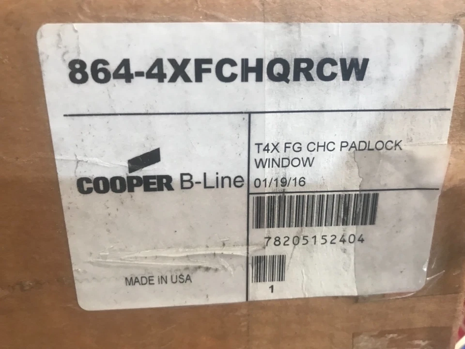 864-4XFCHQRCW B-Line 864-4XFCHQRCWTYPE 4X&12 FIBERGLAS1 - Image 1 of 1