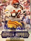 2011 Upper Deck World of Sports Auto Charles White #125 carte signée