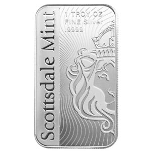 2024 New 1 oz .999 Silver Bar - Scottsdale Mint VORTEX Silver Bullion Bar Silver