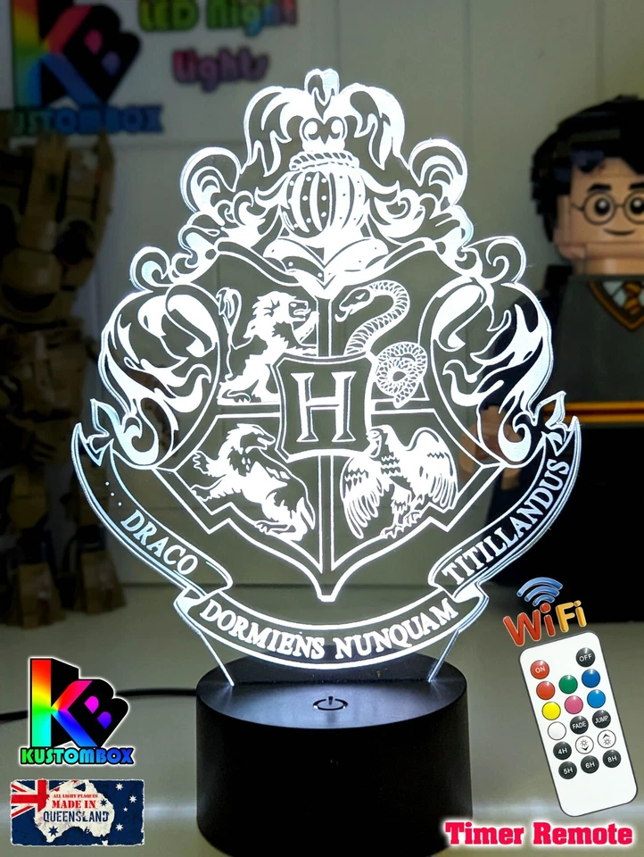 Harry Potter Hogwarts 3D LED Battery USB Night Light 7 Colour Changing Room Lamp - image 1 of 4