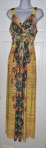 ECI New York Dress Petite 8 Sleeveless Maxi Colorful - Picture 1 of 13