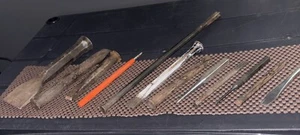 VTG LOT OF 12 CHISELS/PUNCHES/Multiple Sizes/12”-3”/Mayhew/Dasco/Medium/Small - Picture 1 of 12