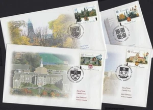 UNIVERSITIES, UNIVERSITY = Full set of 4 Official FDCs Canada 2002 #1941-1944 qq - Picture 1 of 9