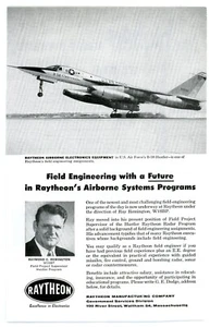 U.S. Air Force's B-58 H*stler Airborne Systems Programs at RAYTHEON Magazine Ad - Bild 1 von 1
